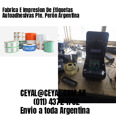 Fabrica E Impresion De Etiquetas Autoadhesivas Pte. Perón Argentina