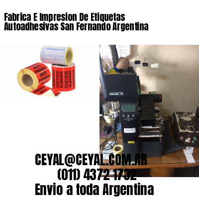 Fabrica E Impresion De Etiquetas Autoadhesivas San Fernando Argentina