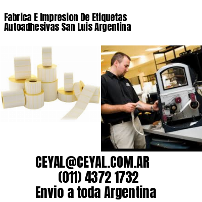 Fabrica E Impresion De Etiquetas Autoadhesivas San Luis Argentina