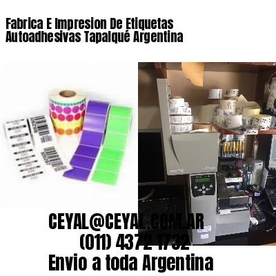 Fabrica E Impresion De Etiquetas Autoadhesivas Tapalqué Argentina