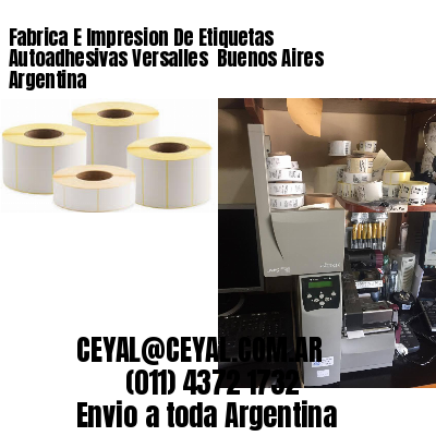 Fabrica E Impresion De Etiquetas Autoadhesivas Versalles  Buenos Aires Argentina