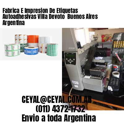 Fabrica E Impresion De Etiquetas Autoadhesivas Villa Devoto  Buenos Aires Argentina