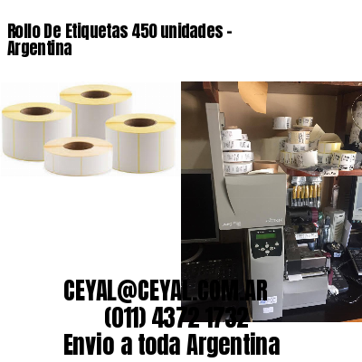 Rollo De Etiquetas 450 unidades – Argentina