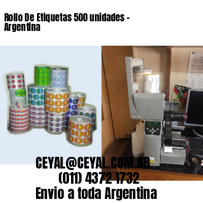 Rollo De Etiquetas 500 unidades – Argentina