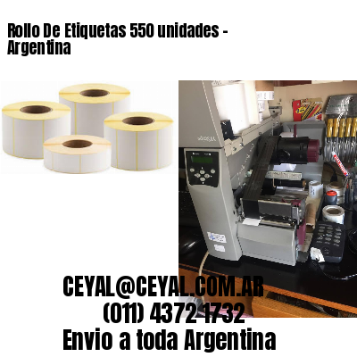 Rollo De Etiquetas 550 unidades – Argentina