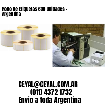 Rollo De Etiquetas 600 unidades – Argentina