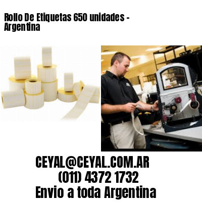 Rollo De Etiquetas 650 unidades – Argentina