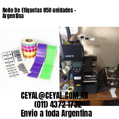 Rollo De Etiquetas 850 unidades – Argentina