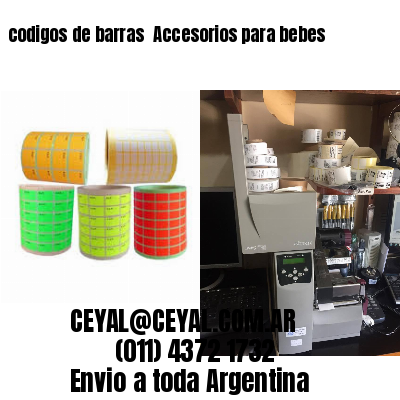 codigos de barras 	Accesorios para bebes