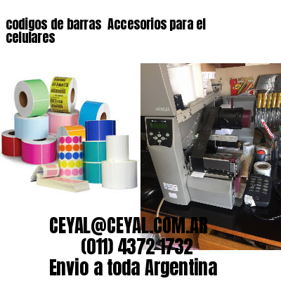 codigos de barras 	Accesorios para el celulares