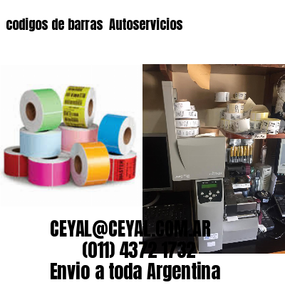 codigos de barras 	Autoservicios