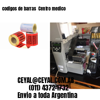 codigos de barras 	Centro medico