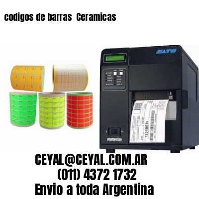 codigos de barras 	Ceramicas