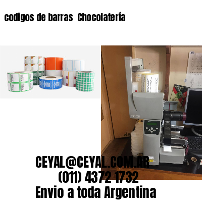 codigos de barras 	Chocolatería