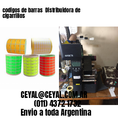 codigos de barras 	Distribuidora de cigarrillos