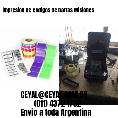 impresion de codigos de barras Misiones