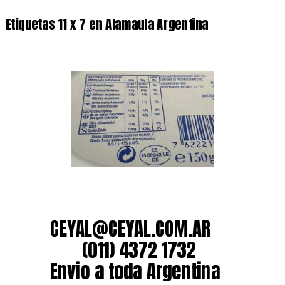 Etiquetas 11 x 7 en Alamaula Argentina