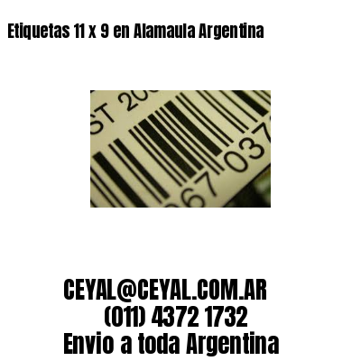 Etiquetas 11 x 9 en Alamaula Argentina