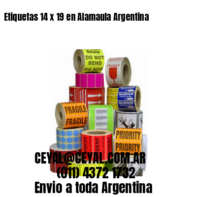 Etiquetas 14 x 19 en Alamaula Argentina