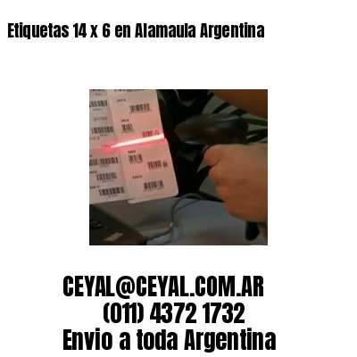 Etiquetas 14 x 6 en Alamaula Argentina