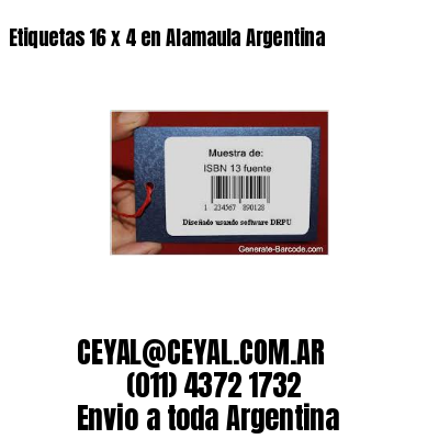 Etiquetas 16 x 4 en Alamaula Argentina