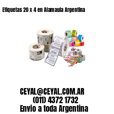 Etiquetas 20 x 4 en Alamaula Argentina