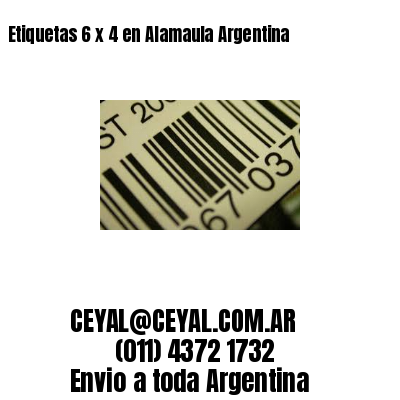 Etiquetas 6 x 4 en Alamaula Argentina