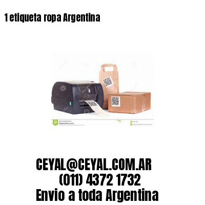 1 etiqueta ropa Argentina