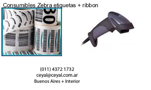 Consumibles Zebra etiquetas   ribbon