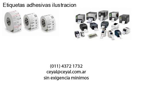 Etiquetas adhesivas ilustracion