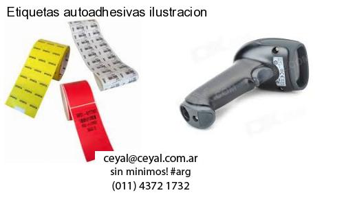 Etiquetas autoadhesivas ilustracion