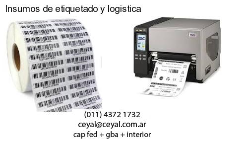 Insumos de etiquetado y logistica