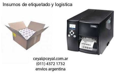 Insumos de etiquetado y logistica