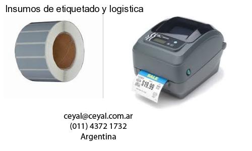 Insumos de etiquetado y logistica