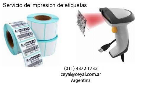 Servicio de impresion de etiquetas