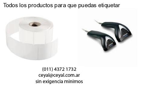 Todos los productos para que puedas etiquetar