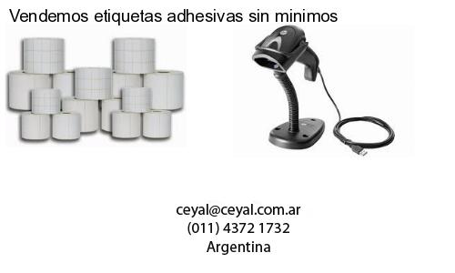 Vendemos etiquetas adhesivas sin minimos