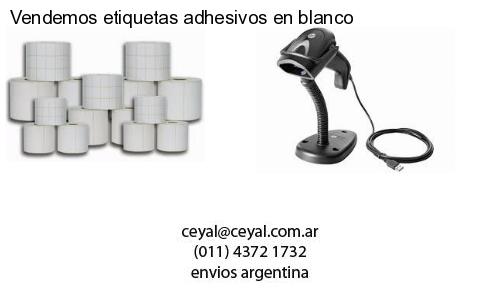 Vendemos etiquetas adhesivos en blanco