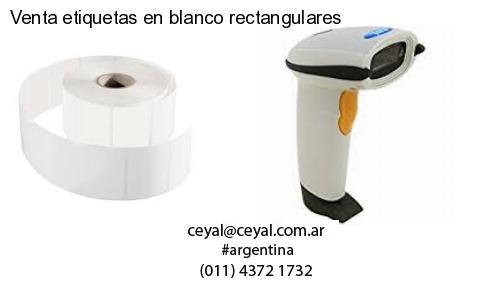 Venta etiquetas en blanco rectangulares