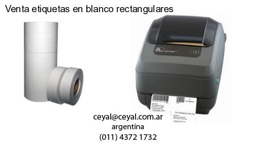 Venta etiquetas en blanco rectangulares