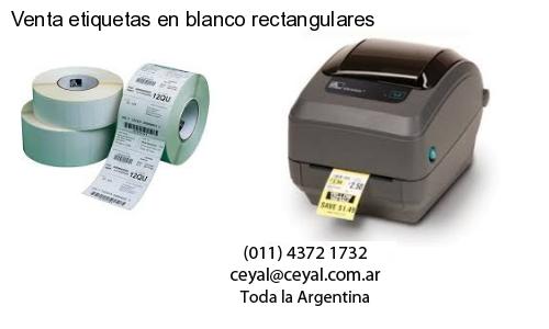 Venta etiquetas en blanco rectangulares