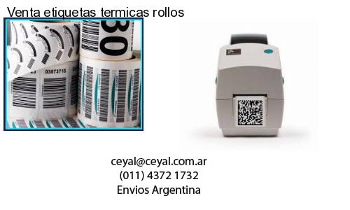 Venta etiquetas termicas rollos