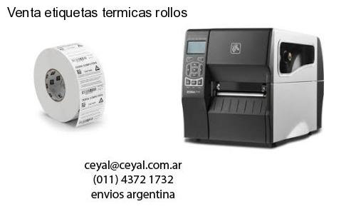 Venta etiquetas termicas rollos