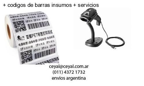   codigos de barras insumos   servicios