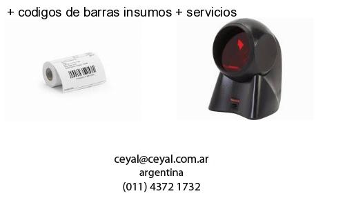   codigos de barras insumos   servicios