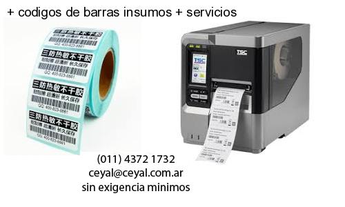   codigos de barras insumos   servicios