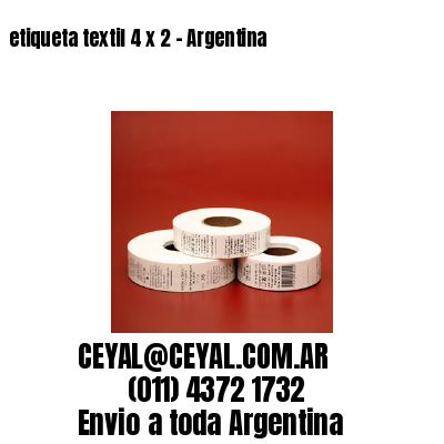 etiqueta textil 4 x 2 – Argentina