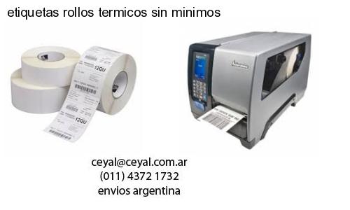 etiquetas rollos termicos sin minimos