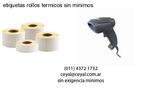 etiquetas rollos termicos sin minimos