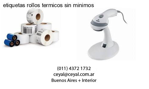 etiquetas rollos termicos sin minimos